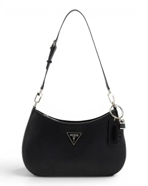 Guess Ženska Torba NOELLE II Top Zip Shoulder Bag – Crna