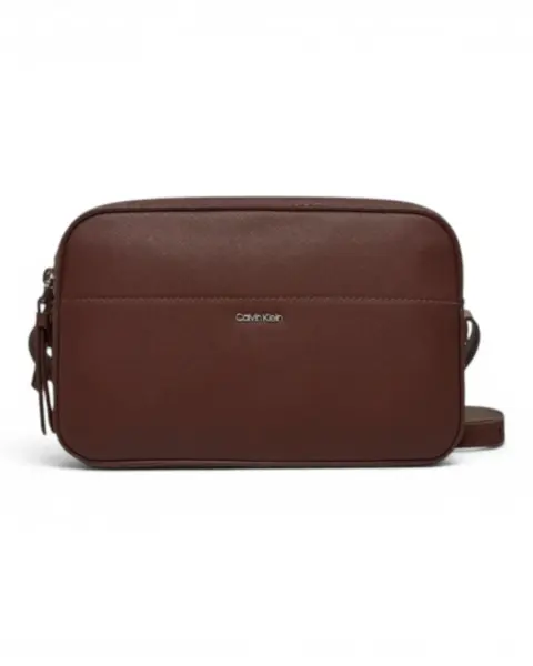 Smeđa ženska torba preko ramena Saffiano – Calvin Klein