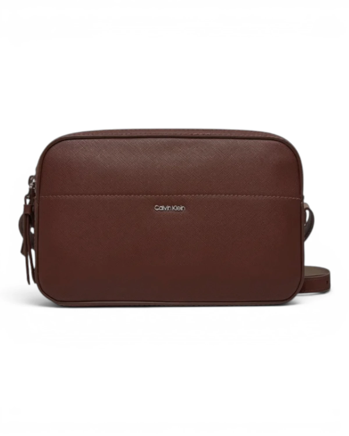 K60K612571-HJM-OS Smeđa ženska torba preko ramena Saffiano – Calvin Klein