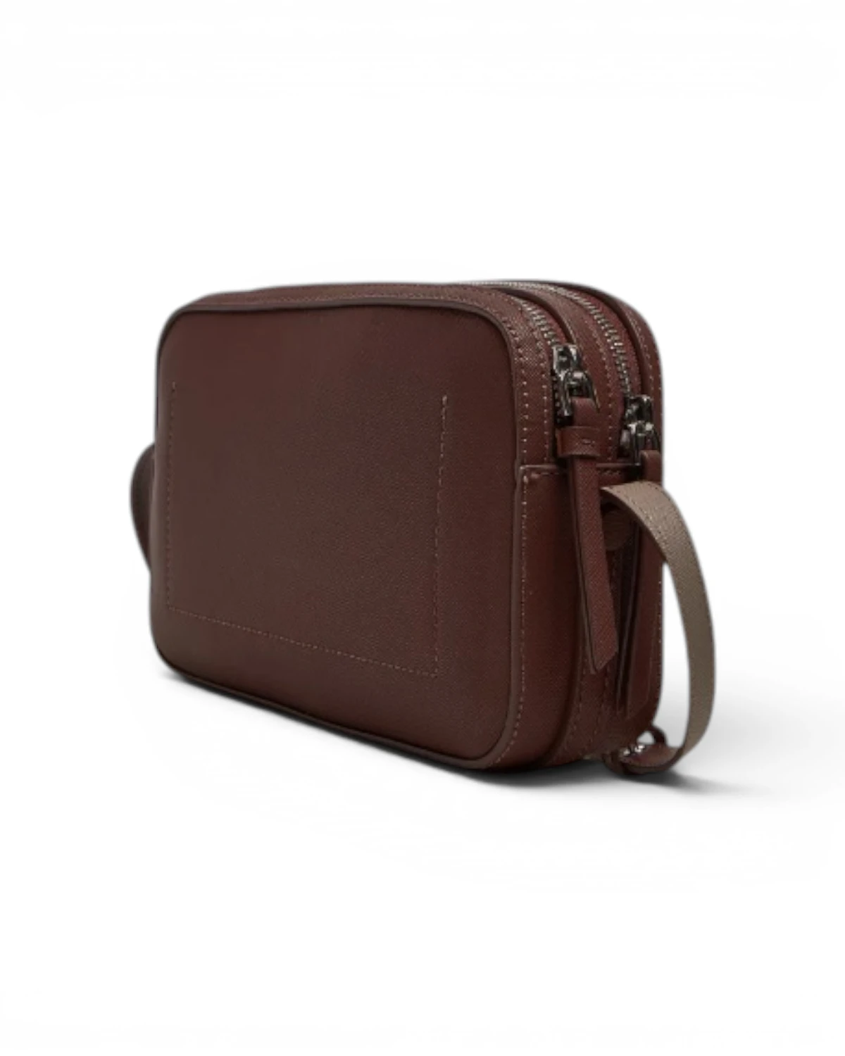 K60K612571-HJM-OS Smeđa ženska torba preko ramena Saffiano – Calvin Klein