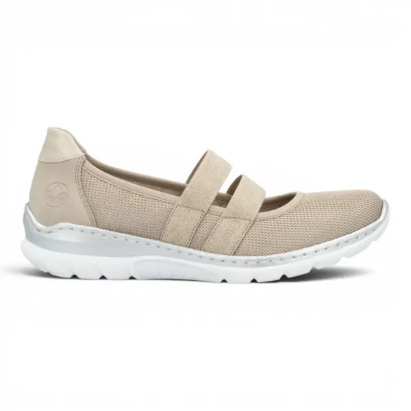 Ženske bež slip-on cipele - Rieker