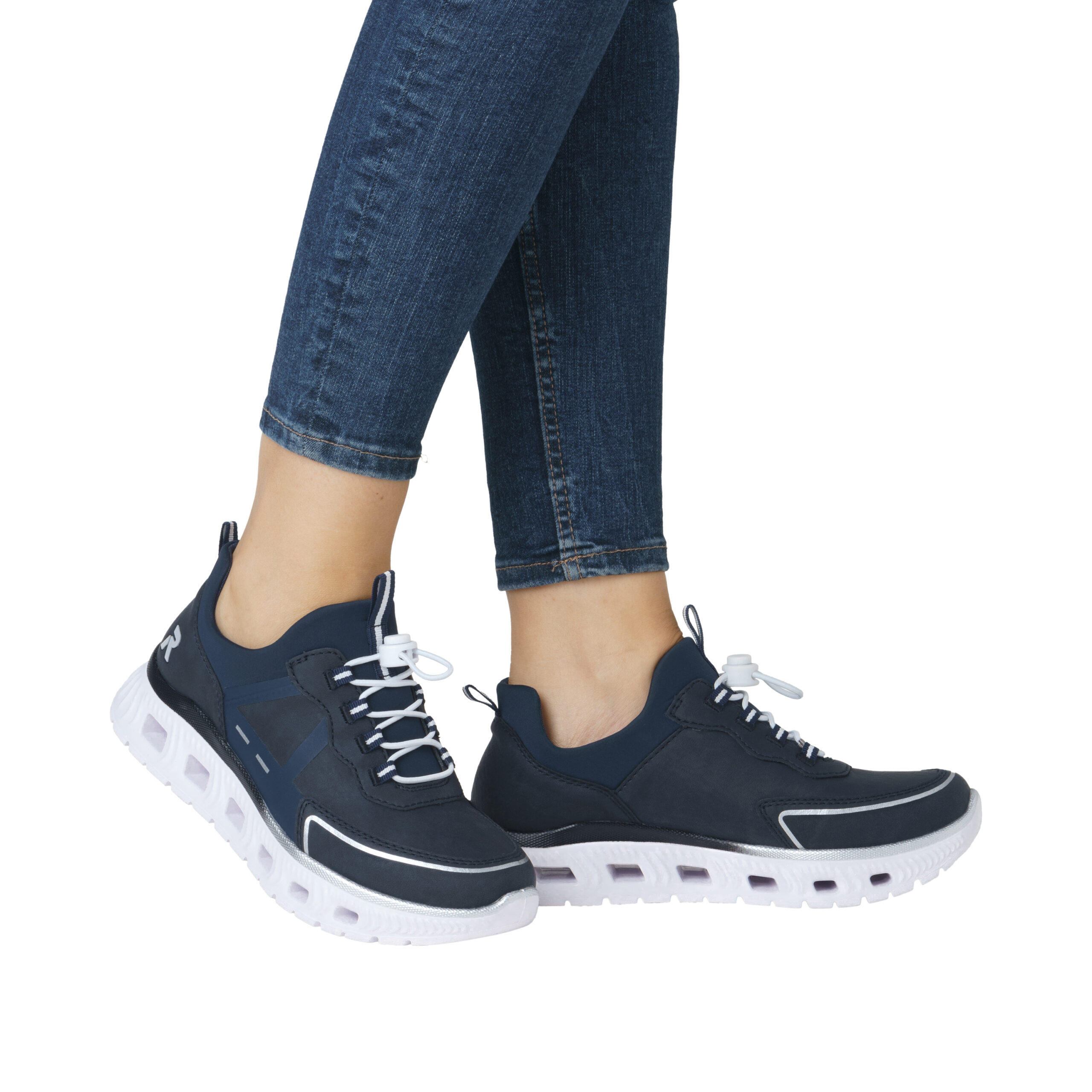 M6062-14 Ženske plave slip-on tenisice - Rieker