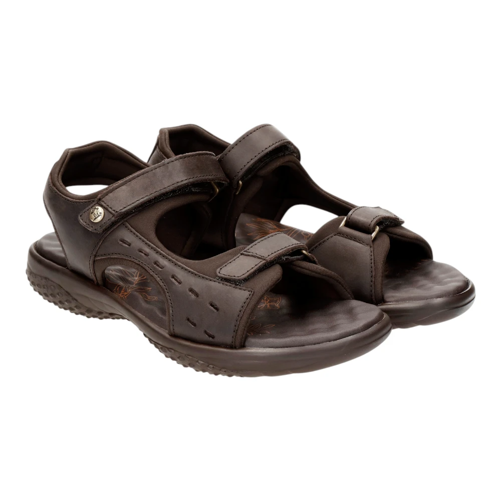 Nilo Basics B8 Panama Jack kožne sandale s platformom u smeđoj nijansi