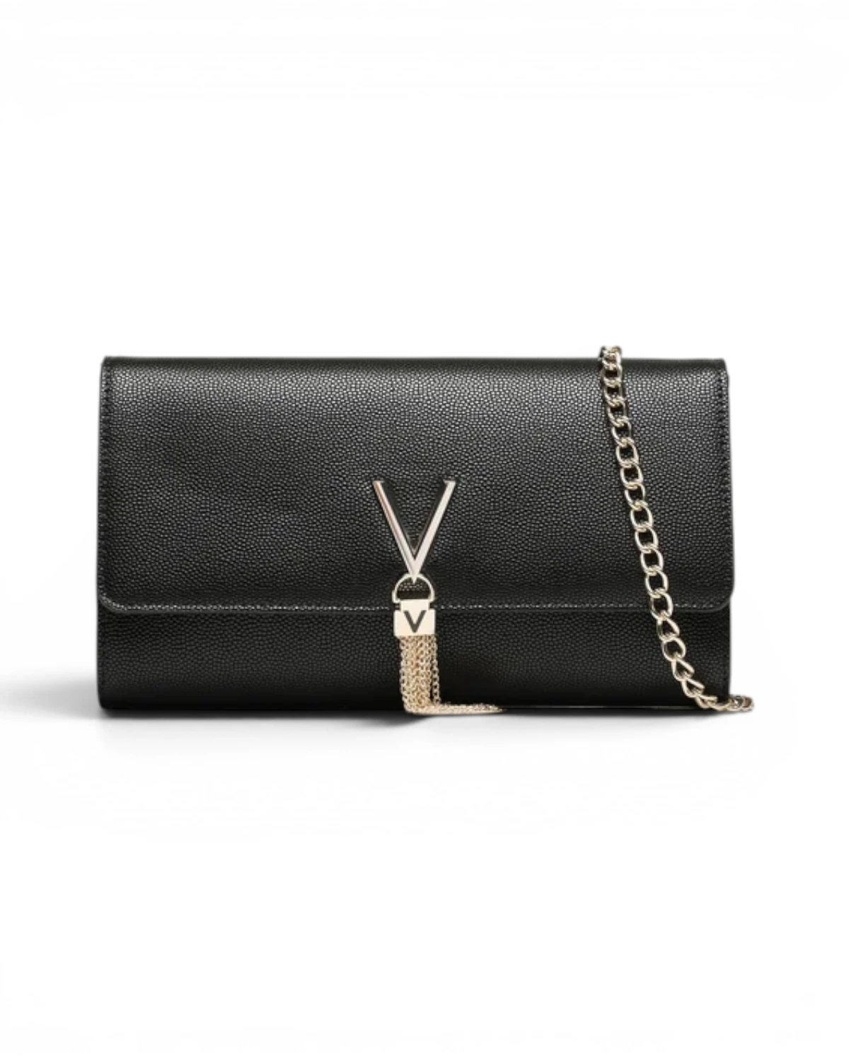 VBS1R401G-NERO/GOLD Crna torbica na preklop VBS1R401G - Valentino Bags