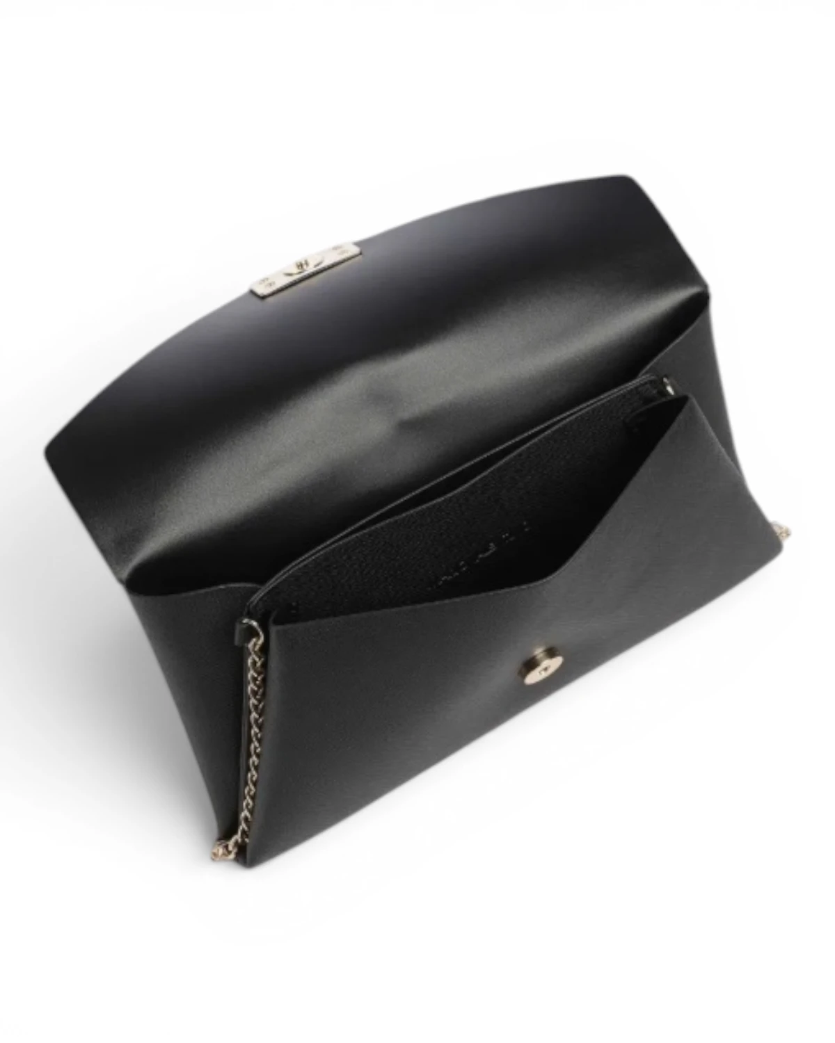 VBS3XI01-NERO Crna clutch torbica VBS3XI01 - Valentino Bags
