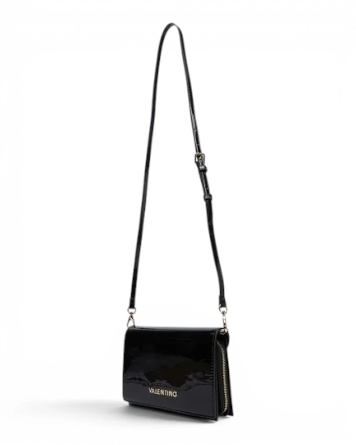 VBS9IE17VER-NERO Crna lakirana torbica preko ramena VBS9IE17VER - Valentino Bags