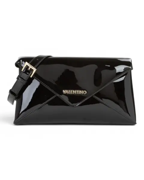 Crna lakirana torbica preko ramena VBS9OS17VER - Valentino Bags