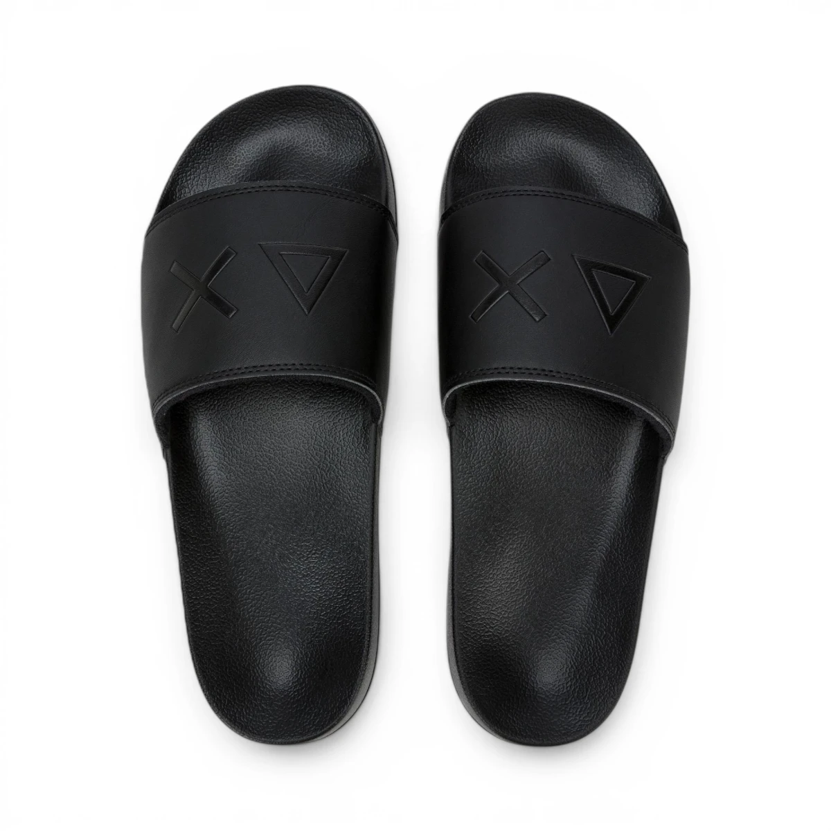 X36110-11 Crne muške natikače Slippers Logo – SUN68