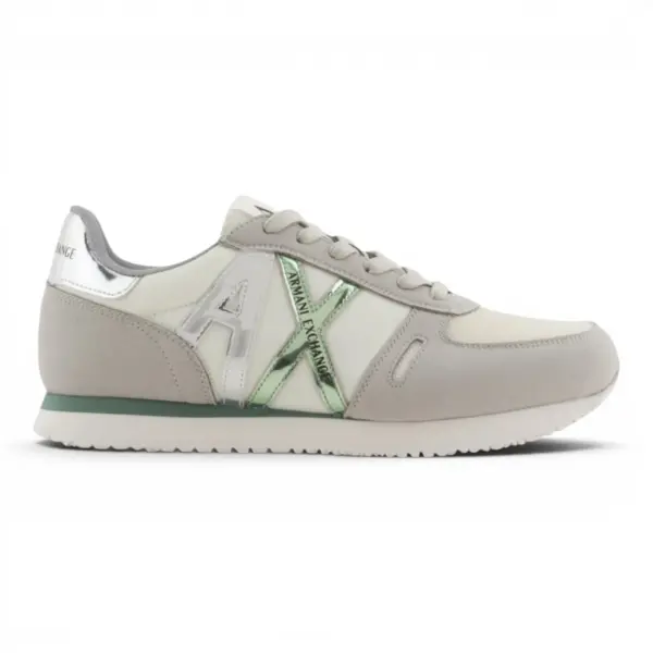 Armani Exchange Ženske Tenisice GREY+D.FROSTY GREEN – Siva