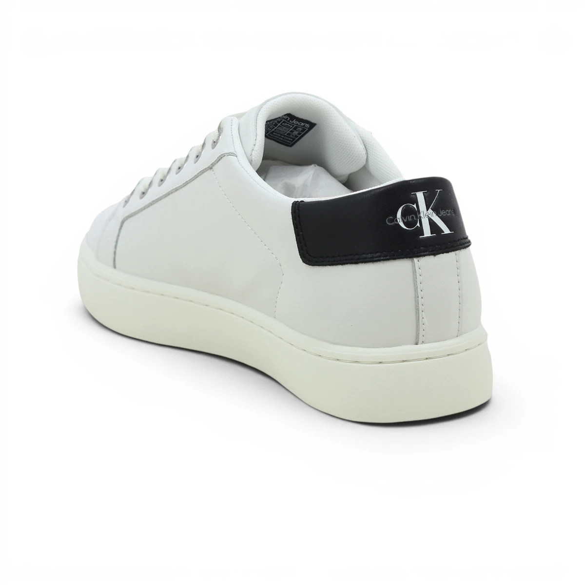 YM0YM00491-YAF CK JEANS CLASSICCUPLOWLACEUP LTH ML Bright White
